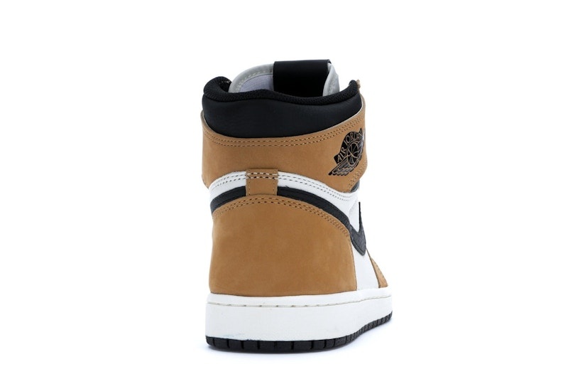 Nike Air Jordan 1 Retro High OG 'Rookie of the Year' Sneaker - Everlasting Black and Gold