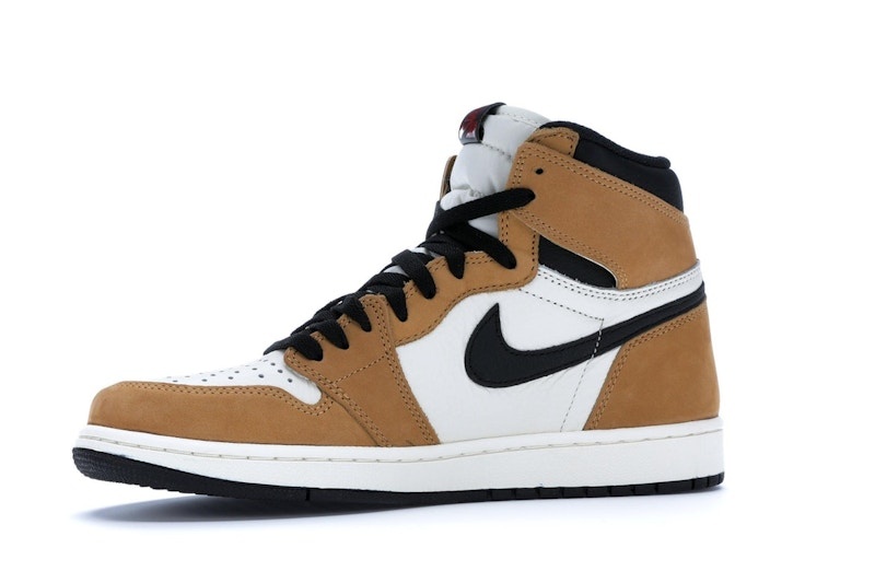 Nike Air Jordan 1 Retro High OG 'Rookie of the Year' Sneaker - Everlasting Black and Gold